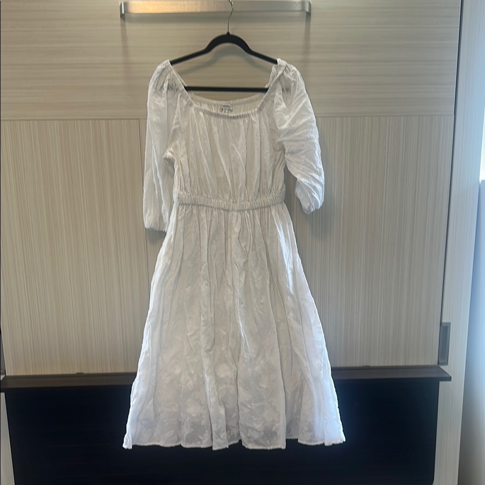 Nordstrom White Midi Dress